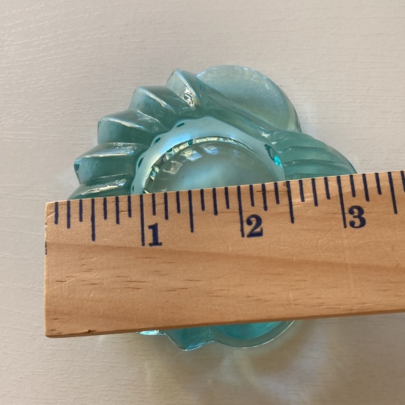 Recycled Acqua Glass Seashells Tea Light Candle Votives 3 nautical coastal - Picture 10 of 12